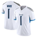 Rebec T.Titans #1 Cam Ward Player White 2025 Vapor Limited Home Game Stitched Jerseys