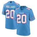 Rebec T.Titans #20 Tony Pollard Player Light Blue 2026 Game Home Stitched Jerseys