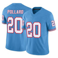 Rebec T.Titans #20 Tony Pollard Player Light Blue Limited Vapor F.U.S.E. Home Game Stitched Jerseys