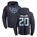 Rebec T.Titans #20 Tony Pollard Player Navy Logo Pullover Hoodies Home Game Stitched Jerseys