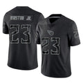 Rebec T.Titans #23 Kevin Winston Jr. Player Black Limited Reflective Home Game Stitched Jerseys