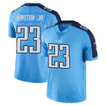 Rebec T.Titans #23 Kevin Winston Jr. Player Light Blue Limited Color Rush Home Game Stitched Jerseys
