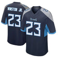 Rebec T.Titans #23 Kevin Winston Jr. Player Navy Home Game Stitched Jerseys