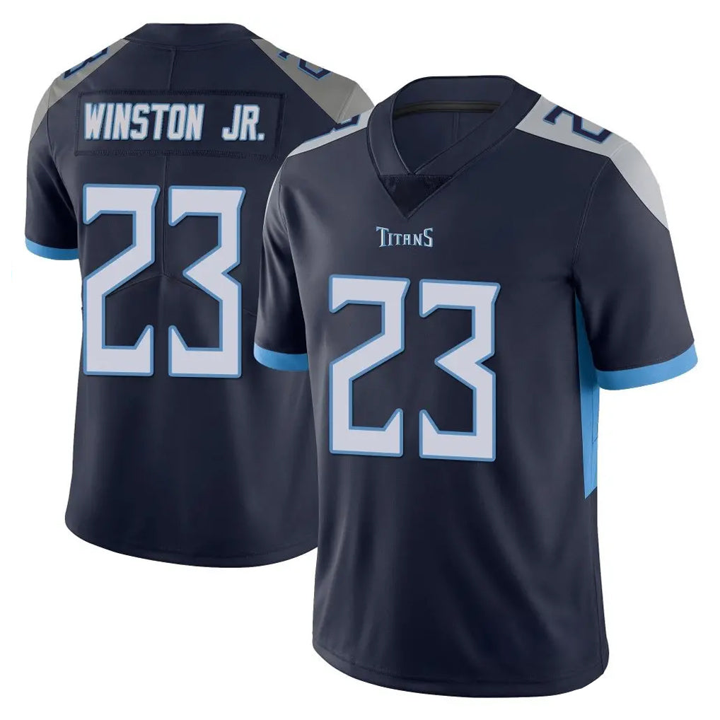 Rebec T.Titans #23 Kevin Winston Jr. Player Navy Limited Vapor Untouchable Home Game Stitched Jerseys
