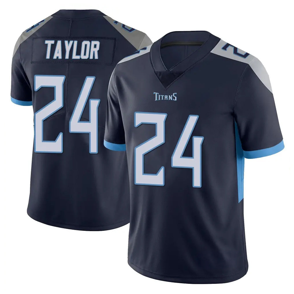 Rebec T.Titans #24 Alontae Taylor Player Navy Limited Vapor Untouchable Home Game Stitched Jerseys