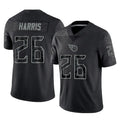 Rebec T.Titans #26 Marcus Harris Player Black Limited Reflective Home Game Stitched Jerseys