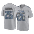 Rebec T.Titans #26 Marcus Harris Player Gray Atmosphere Fashion Home Game Stitched Jerseys