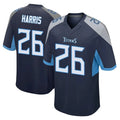 Rebec T.Titans #26 Marcus Harris Player Navy Home Game Stitched Jerseys