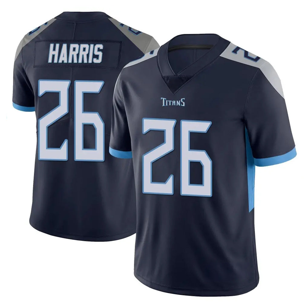 Rebec T.Titans #26 Marcus Harris Player Navy Limited Vapor Untouchable Home Game Stitched Jerseys