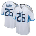 Rebec T.Titans #26 Marcus Harris Player White Home Game Stitched Jerseys