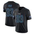 Rebec T.Titans #33 Cedric Gray Player Black Impact Limited Home Game Stitched Jerseys