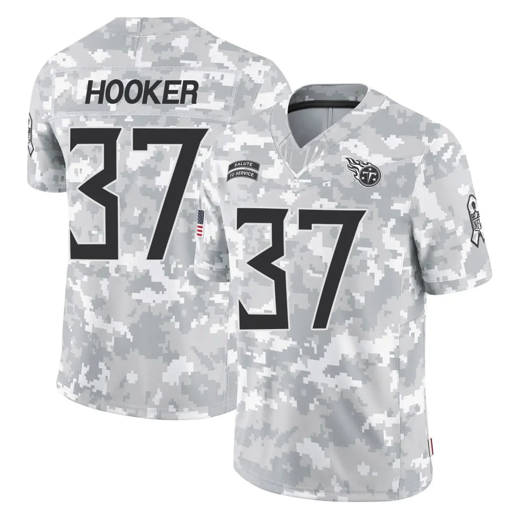 Rebec T.Titans #37 Amani Hooker Player Arctic Camo Limited Salute to Service Home Game Stitched Jerseys