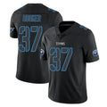 Rebec T.Titans #37 Amani Hooker Player Black Impact Limited Home Game Stitched Jerseys
