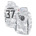 Rebec T.Titans #37 Amani Hooker Player Camo Arctic Salute to Service Pullover Hoodies Home Game Stitched Jerseys