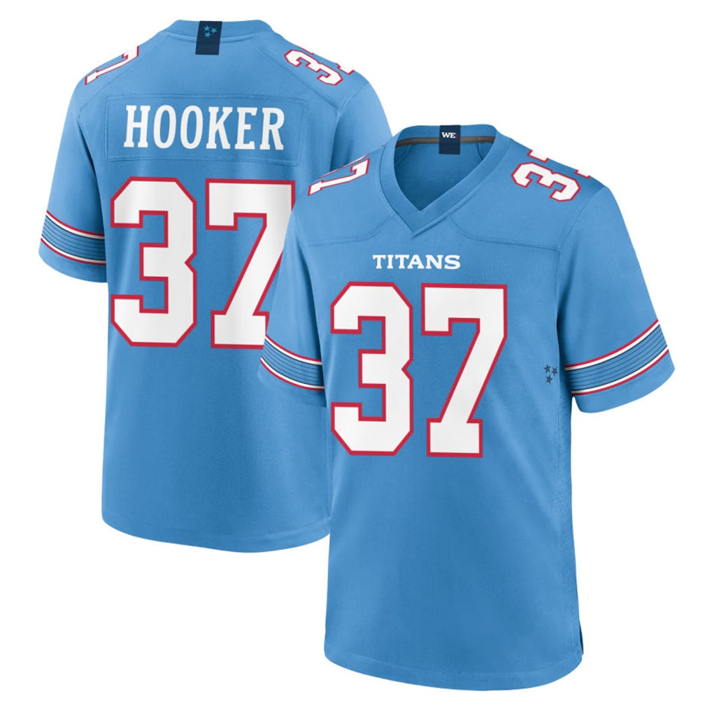 Rebec T.Titans #37 Amani Hooker Player Light Blue 2026 Game Home Stitched Jerseys