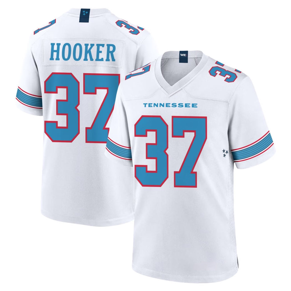Rebec T.Titans #37 Amani Hooker Player White 2026 Game Home Stitched Jerseys