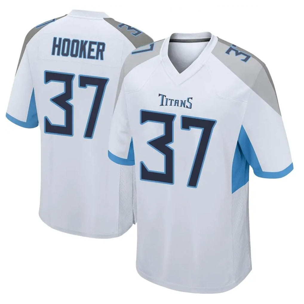Rebec T.Titans #37 Amani Hooker Player White Home Game Stitched Jerseys