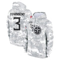 Rebec T.Titans #3 Tommy Townsend Player Camo Arctic Salute to Service Pullover Hoodies Home Game Stitched Jerseys