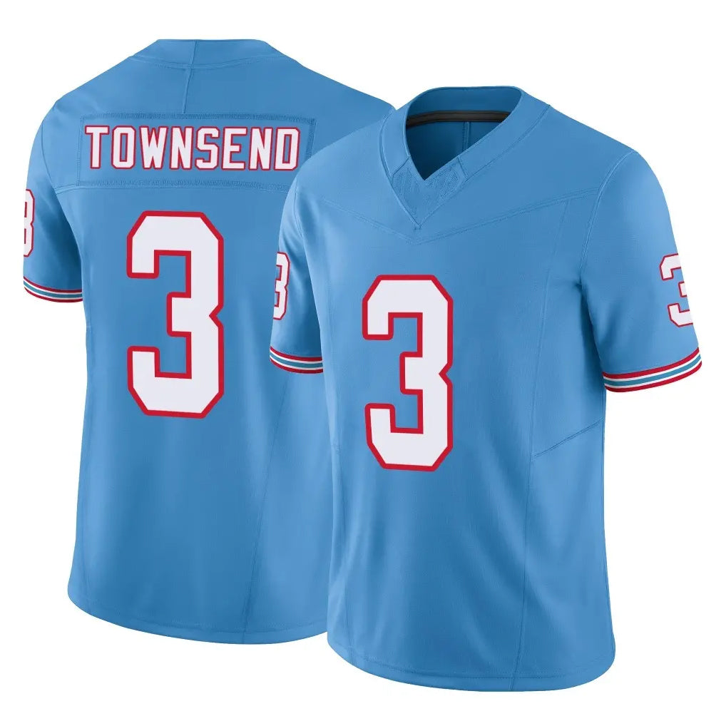 Rebec T.Titans #3 Tommy Townsend Player Light Blue Limited Vapor F.U.S.E. Home Game Stitched Jerseys