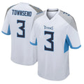 Rebec T.Titans #3 Tommy Townsend Player White Home Game Stitched Jerseys