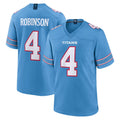 Rebec T.Titans #4 Wan'Dale Robinson Player Light Blue 2026 Game Home Stitched Jerseys