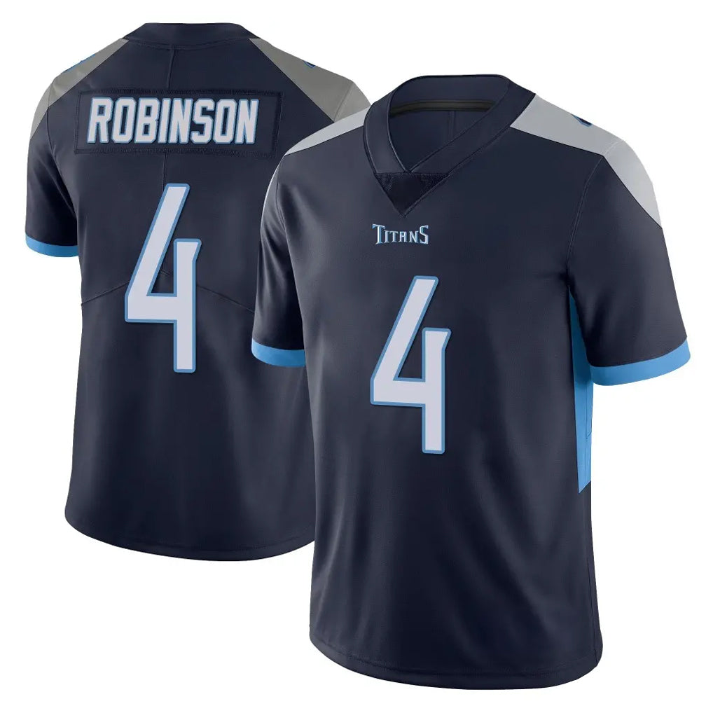 Rebec T.Titans #4 Wan'Dale Robinson Player Navy Limited Vapor Untouchable Home Game Stitched Jerseys