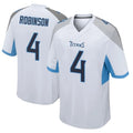 Rebec T.Titans #4 Wan'Dale Robinson Player White Home Game Stitched Jerseys