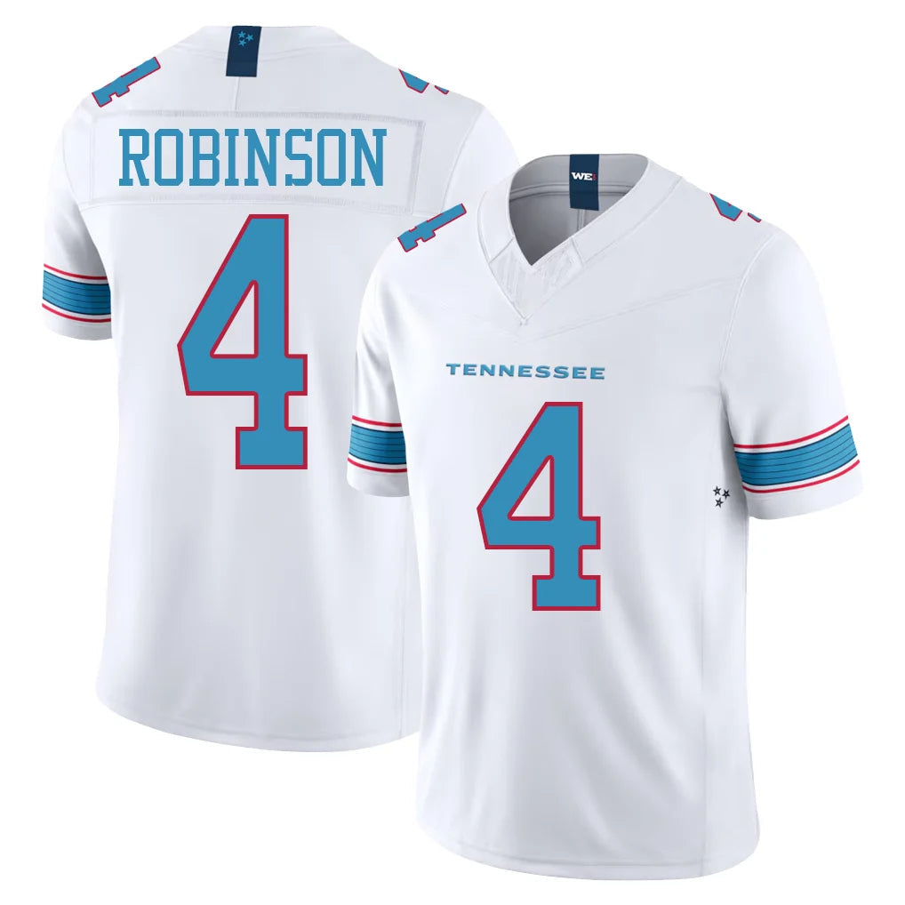 Rebec T.Titans #4 Wan'Dale Robinson Player White Limited Vapor F.U.S.E. Home Game Stitched Jerseys