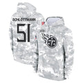 Rebec T.Titans #51 Austin Schlottmann Player Camo Arctic Salute to Service Pullover Hoodies Home Game Stitched Jerseys