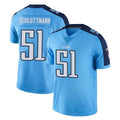 Rebec T.Titans #51 Austin Schlottmann Player Light Blue Limited Color Rush Home Game Stitched Jerseys