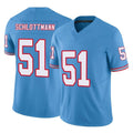 Rebec T.Titans #51 Austin Schlottmann Player Light Blue Limited Vapor F.U.S.E. Home Game Stitched Jerseys