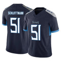 Rebec T.Titans #51 Austin Schlottmann Player Navy Limited Vapor F.U.S.E. Home Game Stitched Jerseys