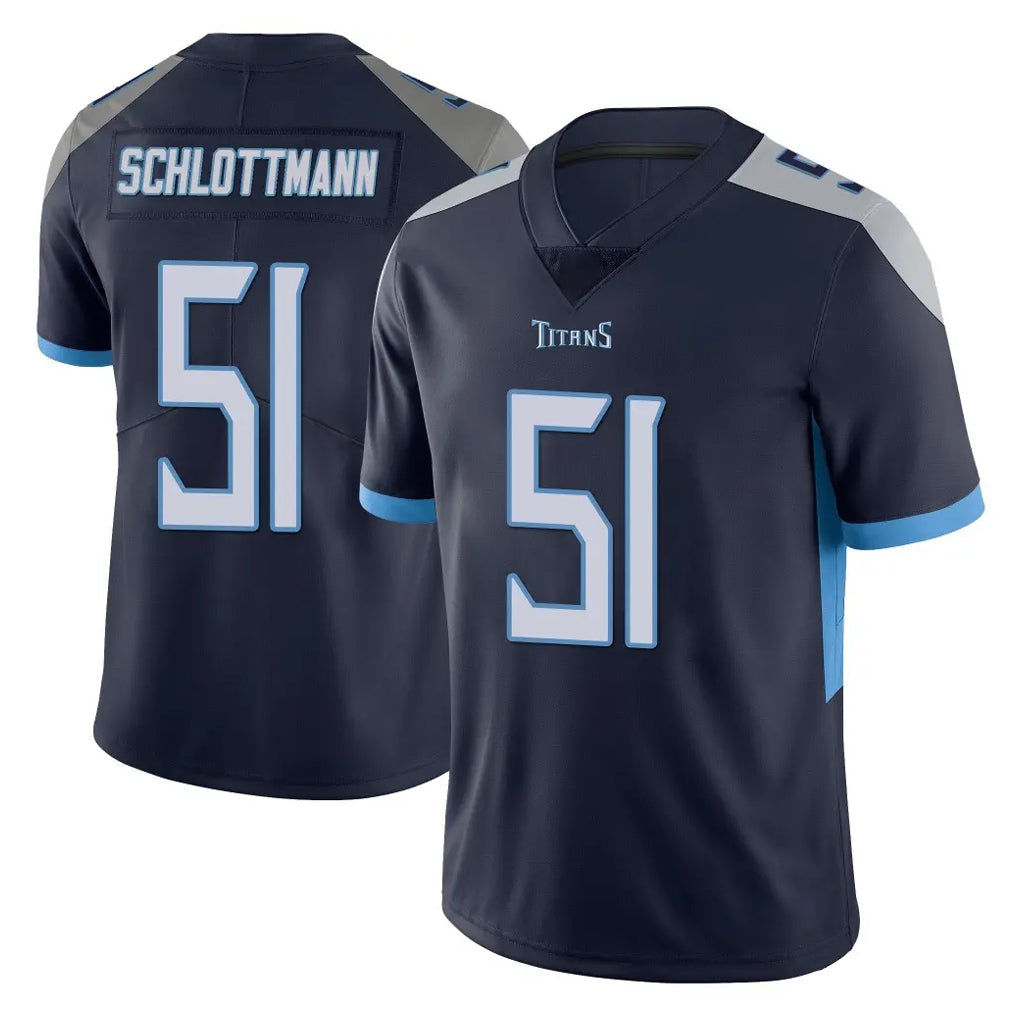 Rebec T.Titans #51 Austin Schlottmann Player Navy Limited Vapor Untouchable Home Game Stitched Jerseys