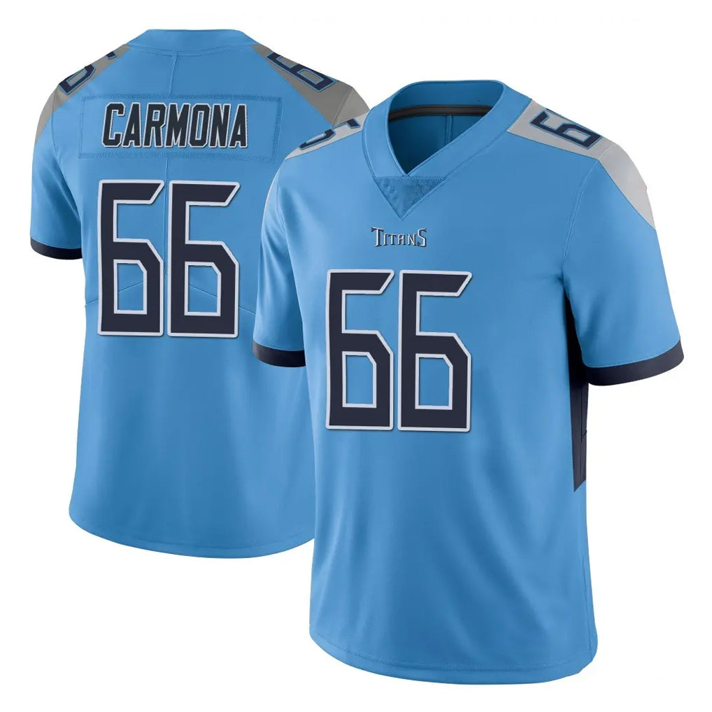 Rebec T.Titans #66 Fernando Carmona Jr. Player Light Blue Limited Vapor Untouchable Home Game Stitched Jerseys