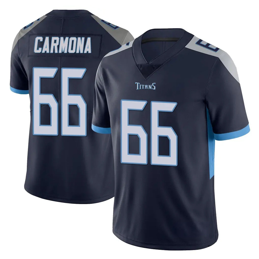 Rebec T.Titans #66 Fernando Carmona Jr. Player Navy Limited Vapor Untouchable Home Game Stitched Jerseys