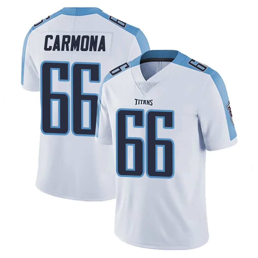 Rebec T.Titans #66 Fernando Carmona Jr. Player White Limited Vapor Untouchable Home Game Stitched Jerseys
