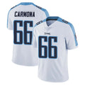 Rebec T.Titans #66 Fernando Carmona Jr. Player White Limited Vapor Untouchable Home Game Stitched Jerseys