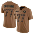 Rebec T.Titans #77 Peter Skoronski Player Brown Limited Salute to Service Home Game Stitched Jerseys
