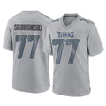 Rebec T.Titans #77 Peter Skoronski Player Gray Atmosphere Fashion Home Game Stitched Jerseys