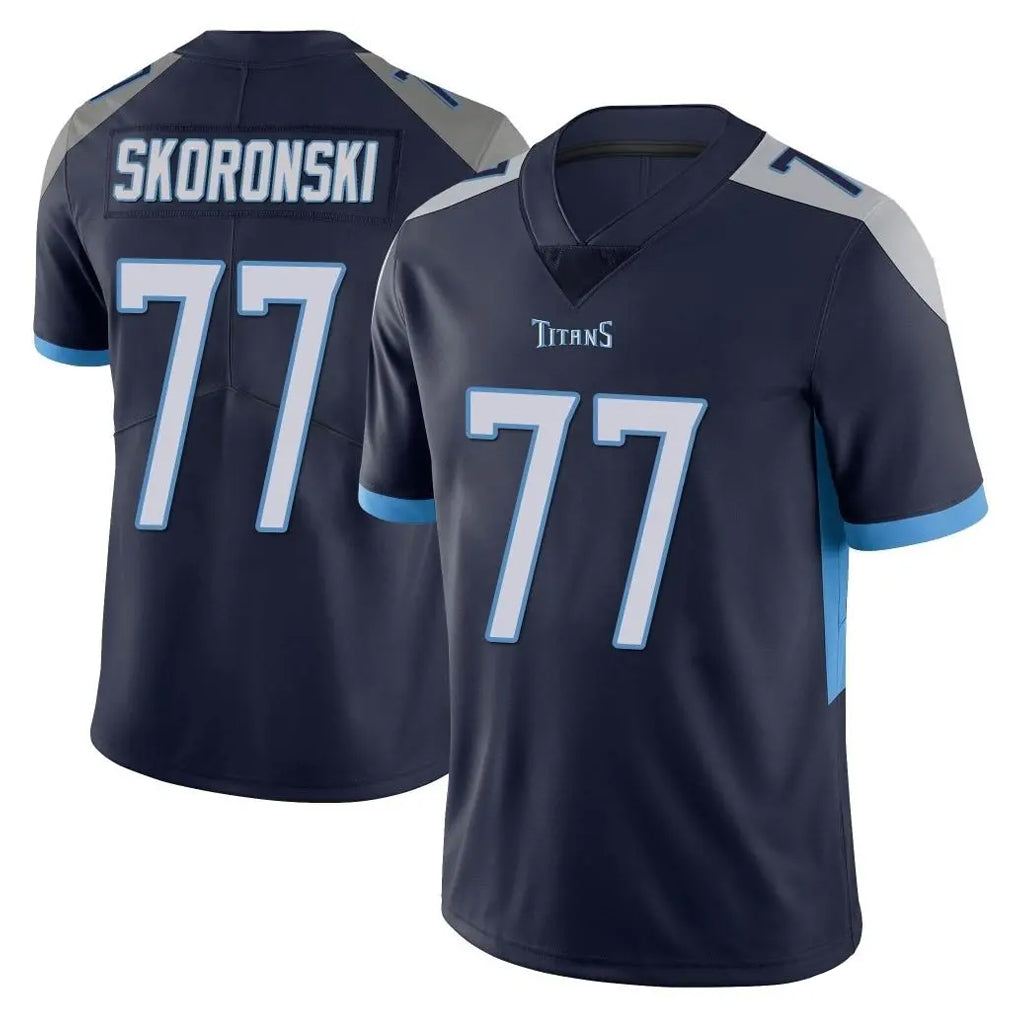 Rebec T.Titans #77 Peter Skoronski Player Navy Limited Vapor Untouchable Home Game Stitched Jerseys