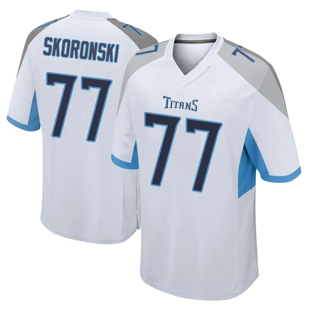 Rebec T.Titans #77 Peter Skoronski Player White Home Game Stitched Jerseys