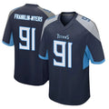 Rebec T.Titans #91 John Franklin-Myers Player Navy Home Game Stitched Jerseys