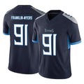 Rebec T.Titans #91 John Franklin-Myers Player Navy Limited Vapor F.U.S.E. Home Game Stitched Jerseys