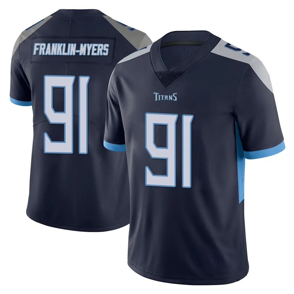 Rebec T.Titans #91 John Franklin-Myers Player Navy Limited Vapor Untouchable Home Game Stitched Jerseys