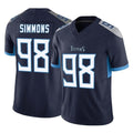 Rebec T.Titans #98 Jeffery Simmons Player Navy Limited Vapor F.U.S.E. Home Game Stitched Jerseys