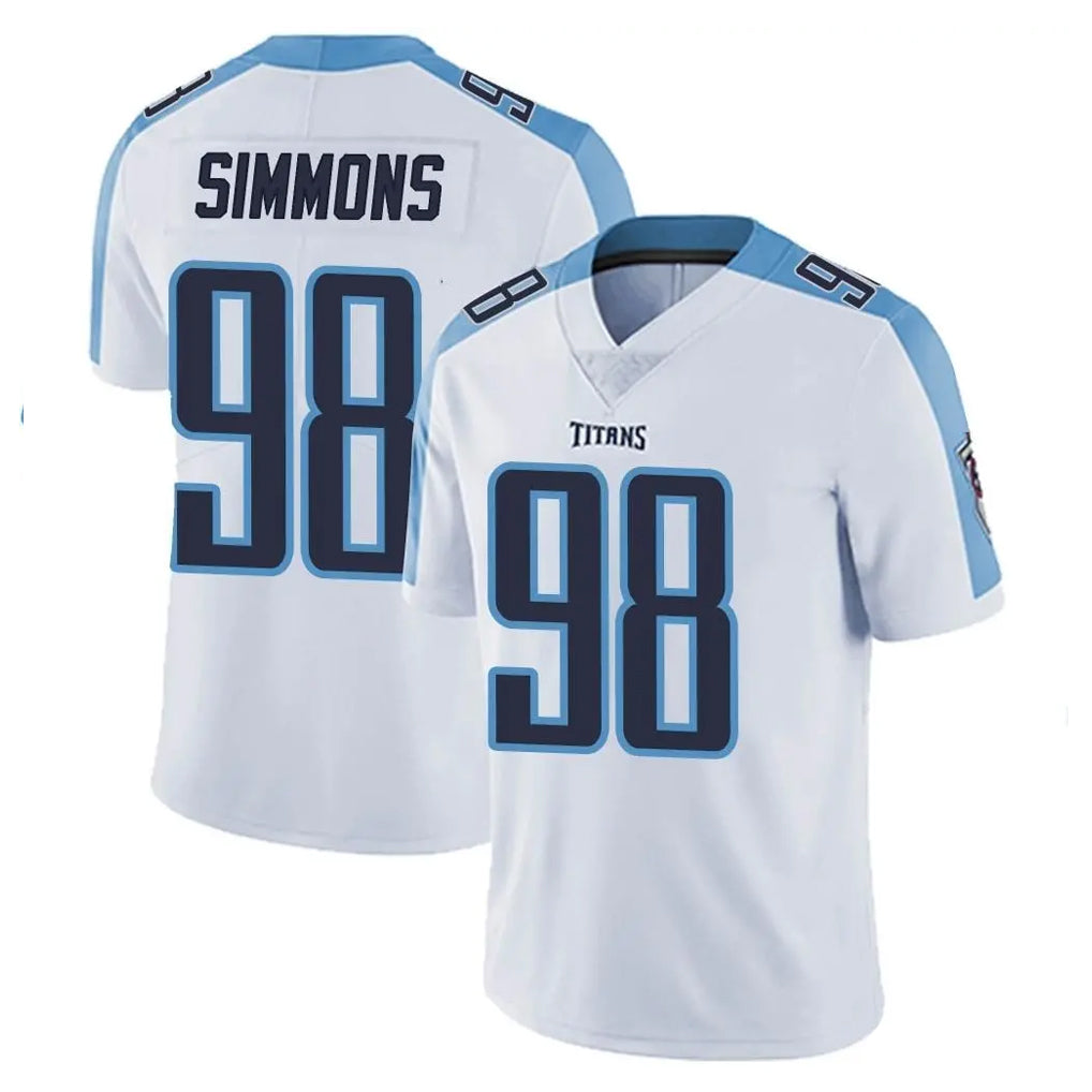 Rebec T.Titans #98 Jeffery Simmons Player White Limited Vapor Untouchable Home Game Stitched Jerseys