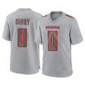 Rebec TB.Buccaneers #0 Yaya Diaby Player Gray Atmosphere Fashion Home Game Stitched Jerseys