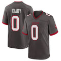 Rebec TB.Buccaneers #0 Yaya Diaby Player Pewter Alternate Home Game Stitched Jerseys