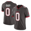 Rebec TB.Buccaneers #0 Yaya Diaby Player Pewter Limited Alternate Vapor Home Game Stitched Jerseys