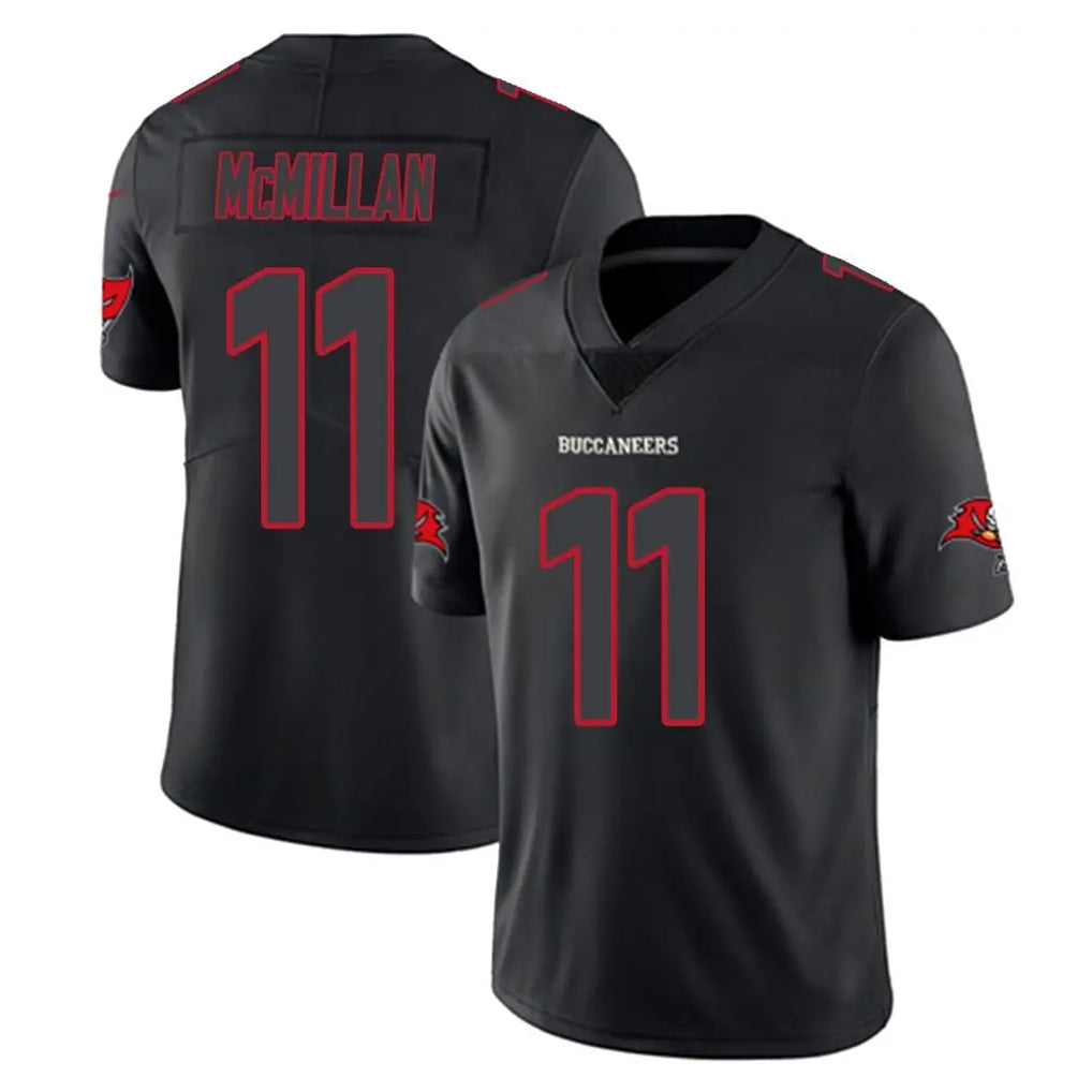 Rebec TB.Buccaneers #11 Jalen McMillan Player Black Impact Limited Home Game Stitched Jerseys